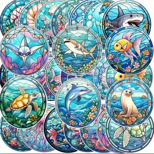 NIP! 52 Pieces of Ocean Animal Stickers!